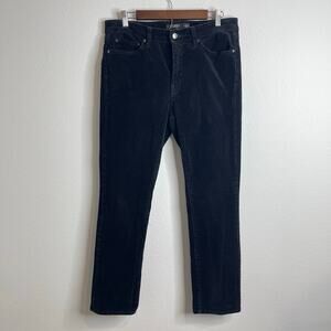 Lauren Ralph Lauren Women’s Black Corduroy Pants Size 12 Stretch Straight Leg